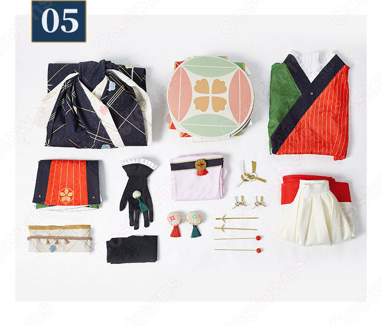 FGO 出雲阿国 コスプレ衣装 『Fate/Grand Order』 霊基再臨 第3段階 cosplay 仮装 変装-9