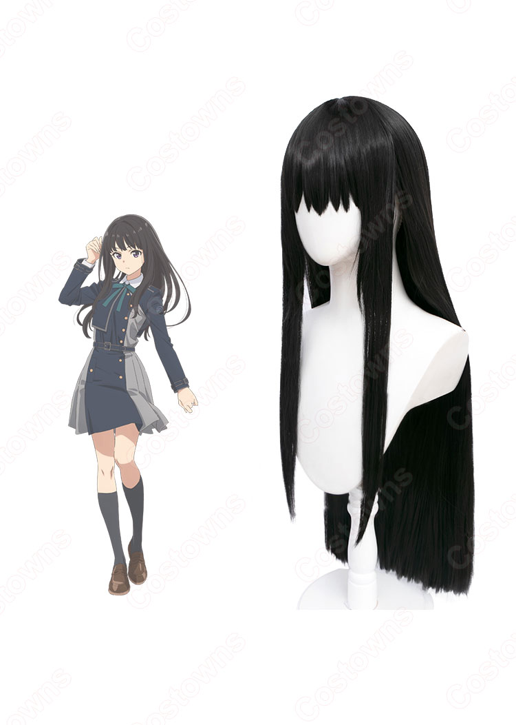 リコリコ 井ノ上たきな コスプレウィッグ 『リコリス・リコイル』 耐熱かつら cosplay wig 通販-1