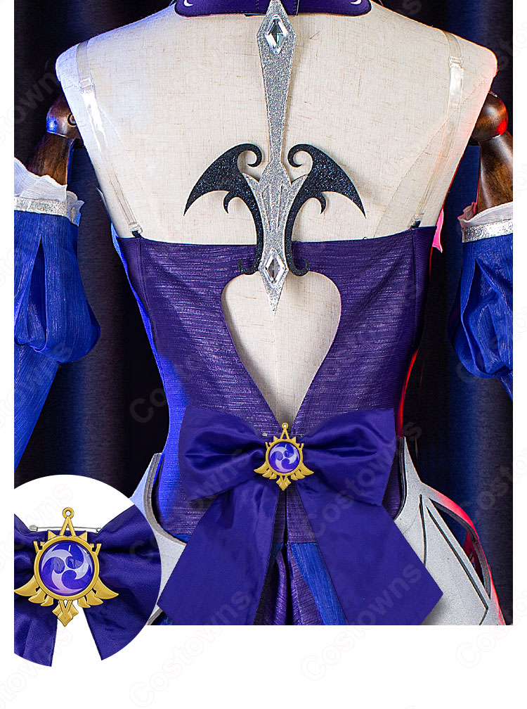 フィッシュル 極夜の真夢 コスプレ衣装 『原神』 断罪の皇女 新コスチューム cosplay 仮装 変装-8