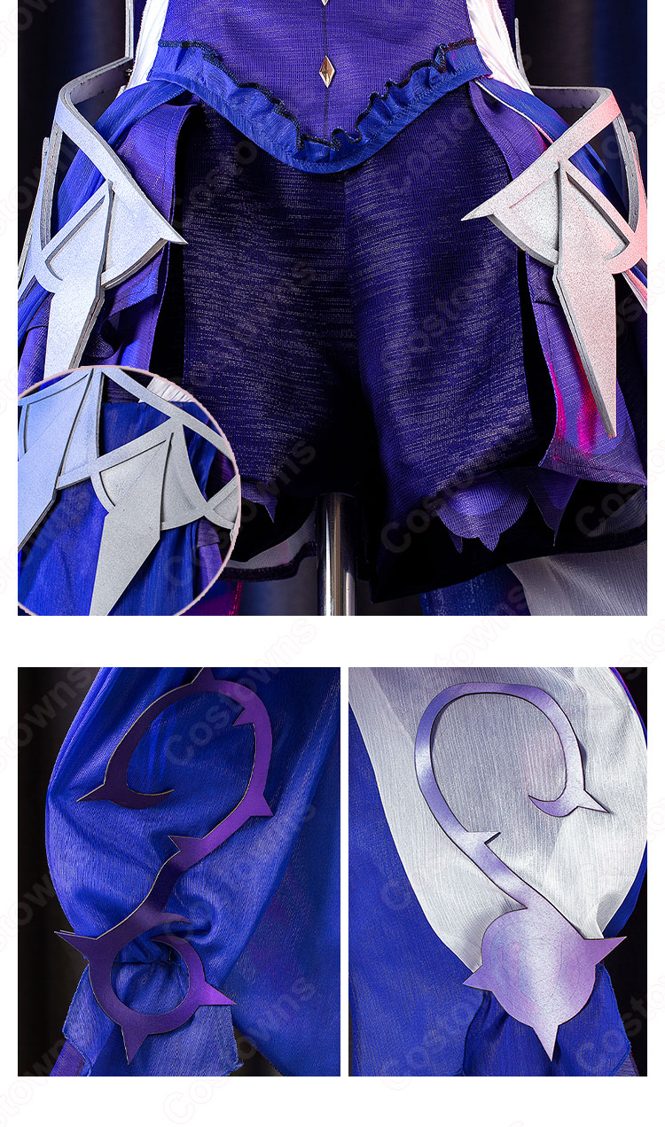 フィッシュル 極夜の真夢 コスプレ衣装 『原神』 断罪の皇女 新コスチューム cosplay 仮装 変装-7