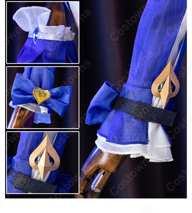 フィッシュル 極夜の真夢 コスプレ衣装 『原神』 断罪の皇女 新コスチューム cosplay 仮装 変装-9