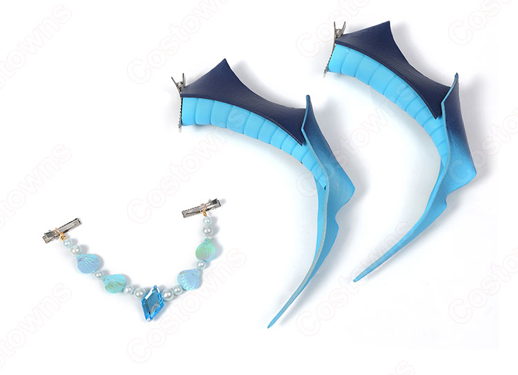 仙衆夜叉 伐難(ばつなん) 螺巻大将 コスプレ衣装 『原神』 水夜叉 cosplay 仮装 変装-13