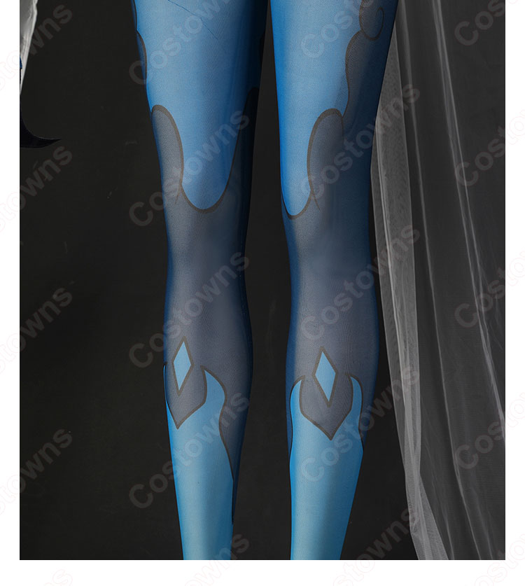 仙衆夜叉 伐難(ばつなん) 螺巻大将 コスプレ衣装 『原神』 水夜叉 cosplay 仮装 変装-12