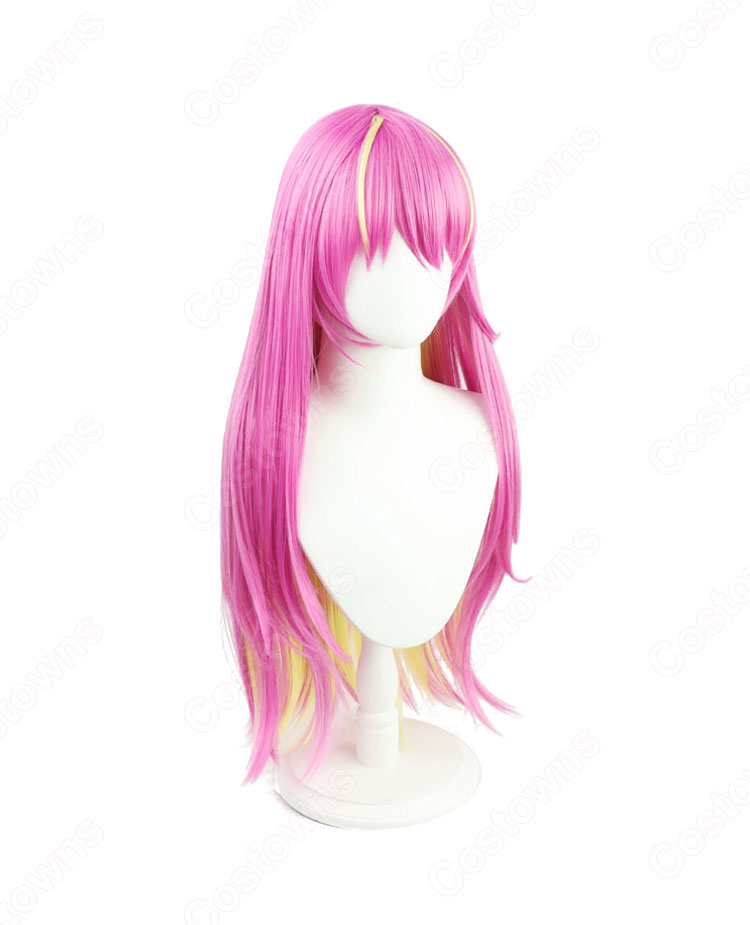 VTuber 魔乃アロエ コスプレウィッグ 「hololive(ホロライブ)」 バーチャルYouTuber 耐熱かつら cosplay wig 通販-2