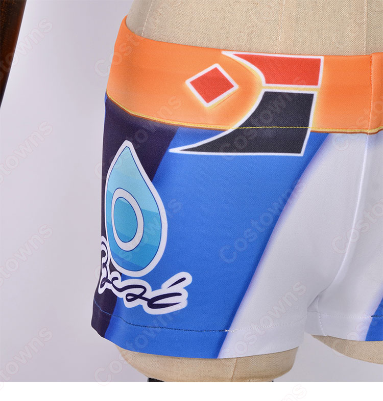 ポケモン ルリナ コスプレ衣装 みずユニフォーム 「ポケットモンスター」 cosplay 仮装 変装-6