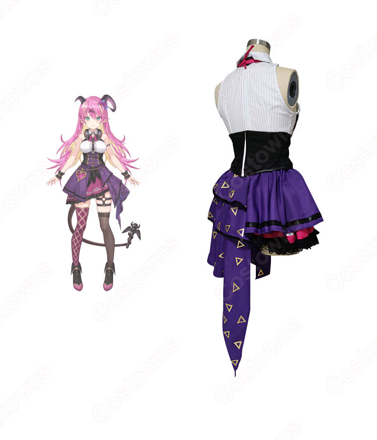 VTuber 魔乃アロエ コスプレ衣装 「hololive(ホロライブ)」 バーチャルYouTuber cosplay 仮装 変装-4