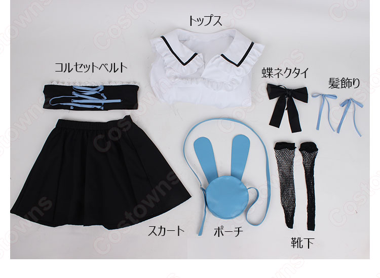 VTuber 月ノ美兎 地雷系 コスプレ衣装 『にじさんじ』 バーチャルライバー 1期生 cosplay 仮装 変装-11