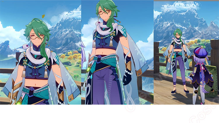 白朮 コスプレ靴『原神』 璃月港 不卜廬 薬局 店主 コスプレ シューズ コスプレ用 道具 男女兼用-1