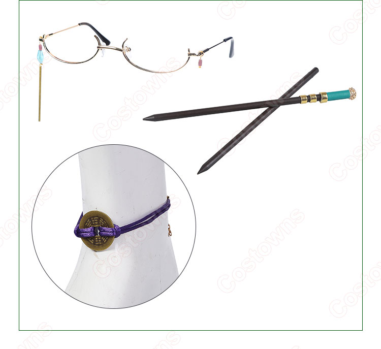 白朮 コスプレ衣装 『原神』 璃月港 不卜廬 薬局 店主 cosplay 仮装 変装-14