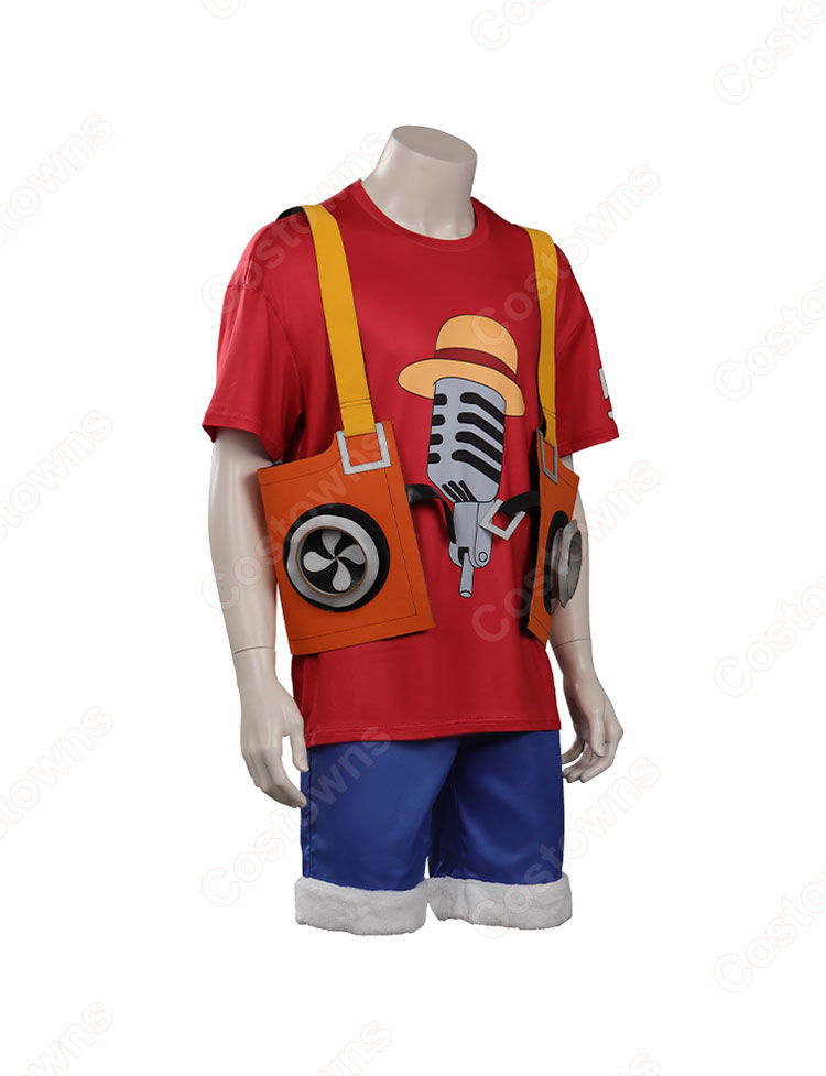 MINTIA x ONE PIECE FILM RED モンキー・D・ルフィ コスプレ衣装-3