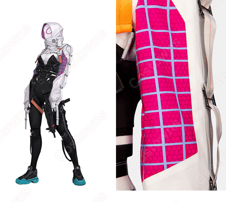 スパイダーウーマン グウェン・ステイシー コスプレ衣装-6