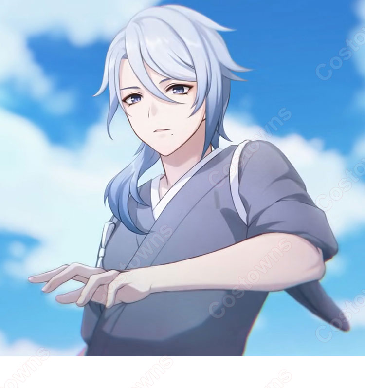 雪晴れに綻ぶ椿 神里綾人 剣道着 コスプレ衣装 『原神』 社奉行の現代当主 cosplay 仮装 変装-1