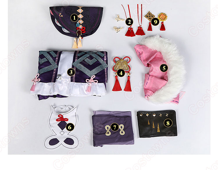 雲菫（ウンキン） コスプレ衣装 『原神』 璃月 雲翰社 座長 cosplay 仮装 変装-17