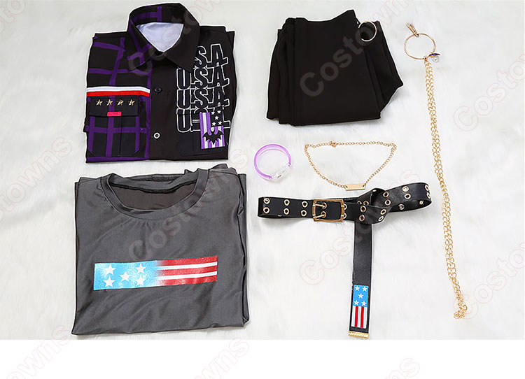 あんスタ Crazy:B & UNDEAD U.S.A.衣装 コスプレ衣装 『あんさんぶるスターズ!』 COVER SONG 01 スカウト MV衣装 朔間零 羽風薫 大神晃牙 乙狩アドニス 天城燐音 HiMERU 桜河こはく 椎名ニキ cosplay 仮装 変装-15