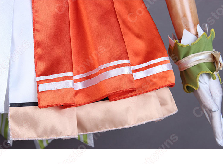 VTuber 夏色まつり アイドル衣装 コスプレ衣装 「hololive（ホロライブ）」 ノンストップ・ストーリー衣装 cosplay 仮装 変装-12