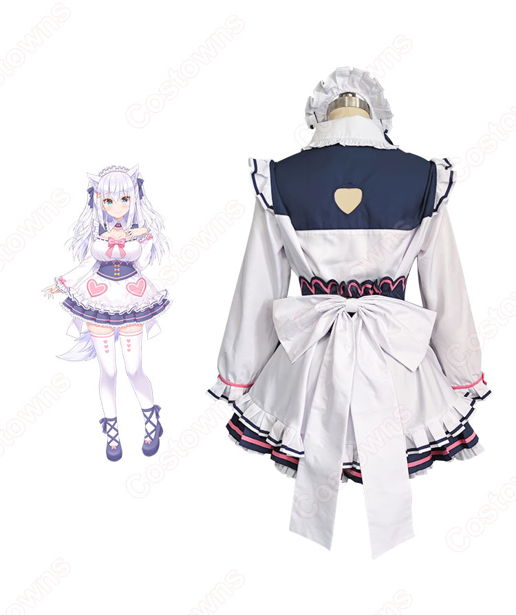 のりプロ 白雪みしろ メイド服 コスプレ衣装-3