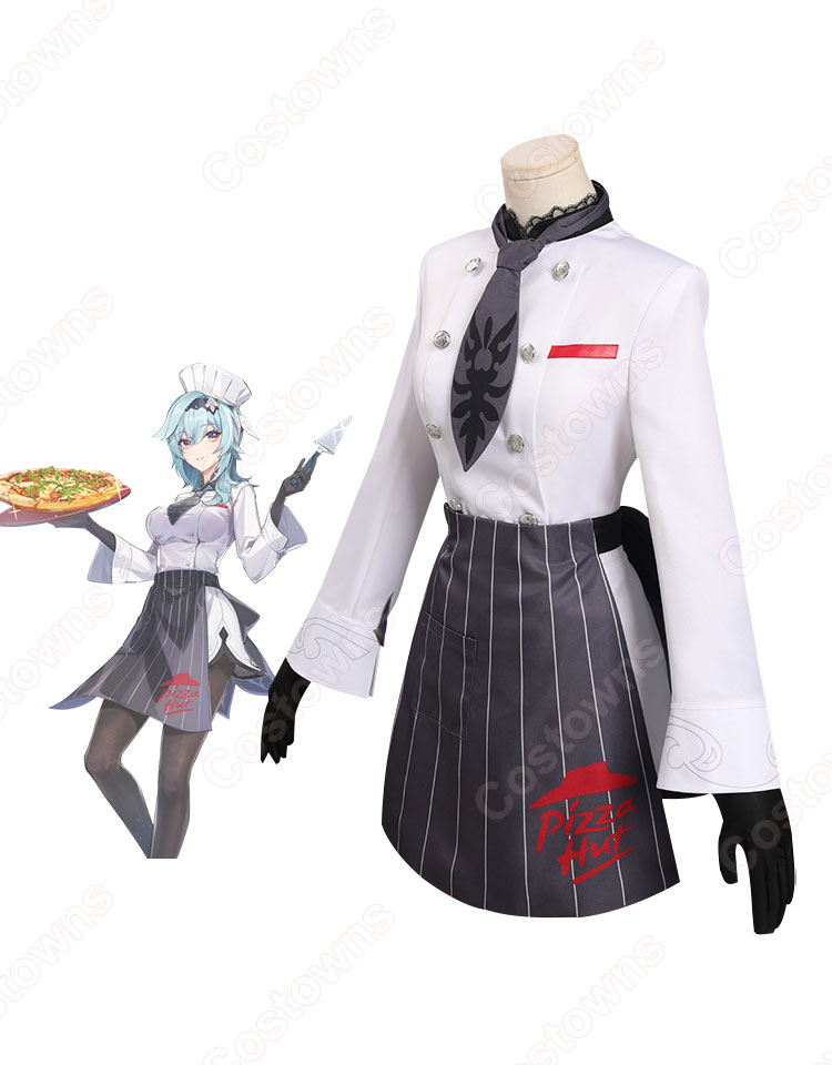 ピザハット×原神 エウルア コラボ衣装 コスプレ衣装-2