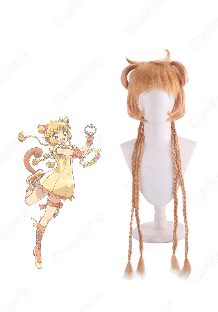 東京ミュウミュウ 黄歩鈴 ミュウプリン コスプレウィッグ-1