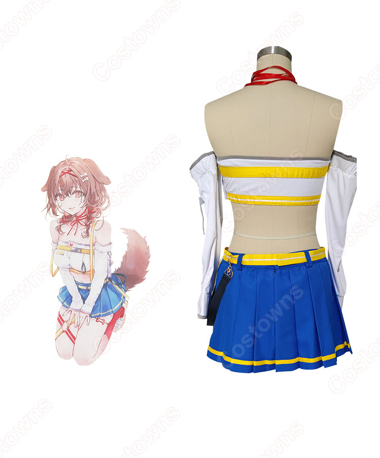 Amazon.co.jp: [花ちゃんのCOS屋]コスプレ 戌神ころね コスプレ衣装 戌神コロネ いぬがみころね ウィッグ 靴 追加可 ころさん コスプレ  衣装 (衣装＋ウィッグ, XL) : ホビー