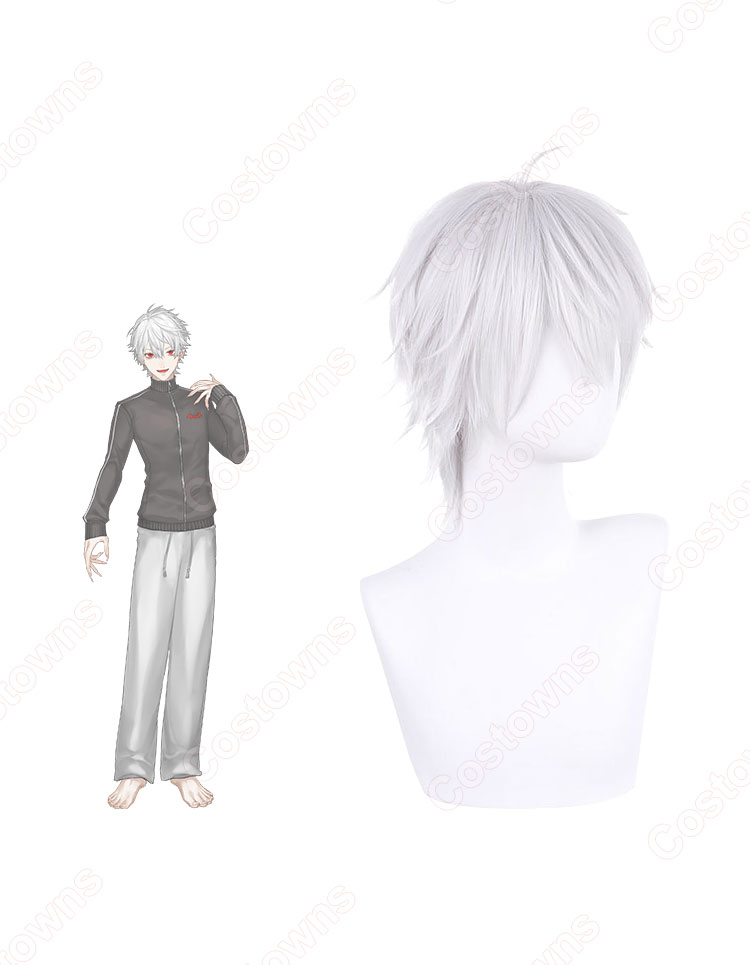 にじさんじ 葛葉 ヒアソビ ウィッグ VTuber 葛葉 コスプレウィッグ にじさんじ ゲーマー吸血鬼 耐熱