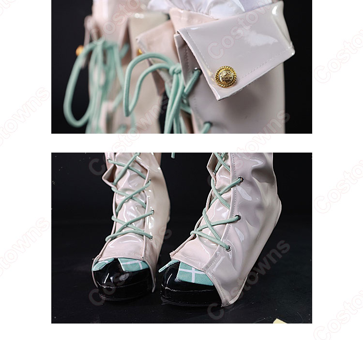 初音ミク 少女探偵 コスプレ衣装+ウィッグ+靴カバーフルセット 初音ミク 探偵ver 靴カバー コスプレ靴 コスプレ用 道具 - Costowns