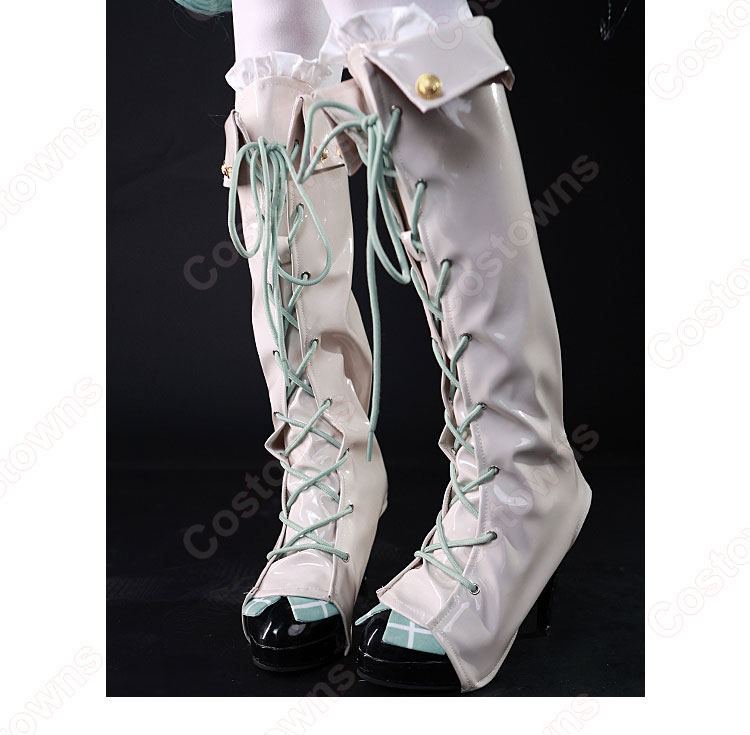 初音ミク 探偵ver 靴カバー コスプレ靴 コスプレ用 道具-2
