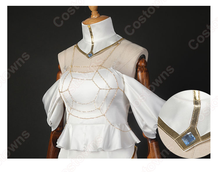 アルベド ドレス コスプレ衣装 TVアニメ オーバーロード 慈悲深き純白の悪魔 cosplay 仮装 変装 - Costowns