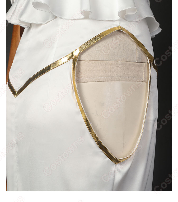 アルベド ドレス コスプレ衣装 TVアニメ オーバーロード 慈悲深き純白の悪魔 cosplay 仮装 変装-8