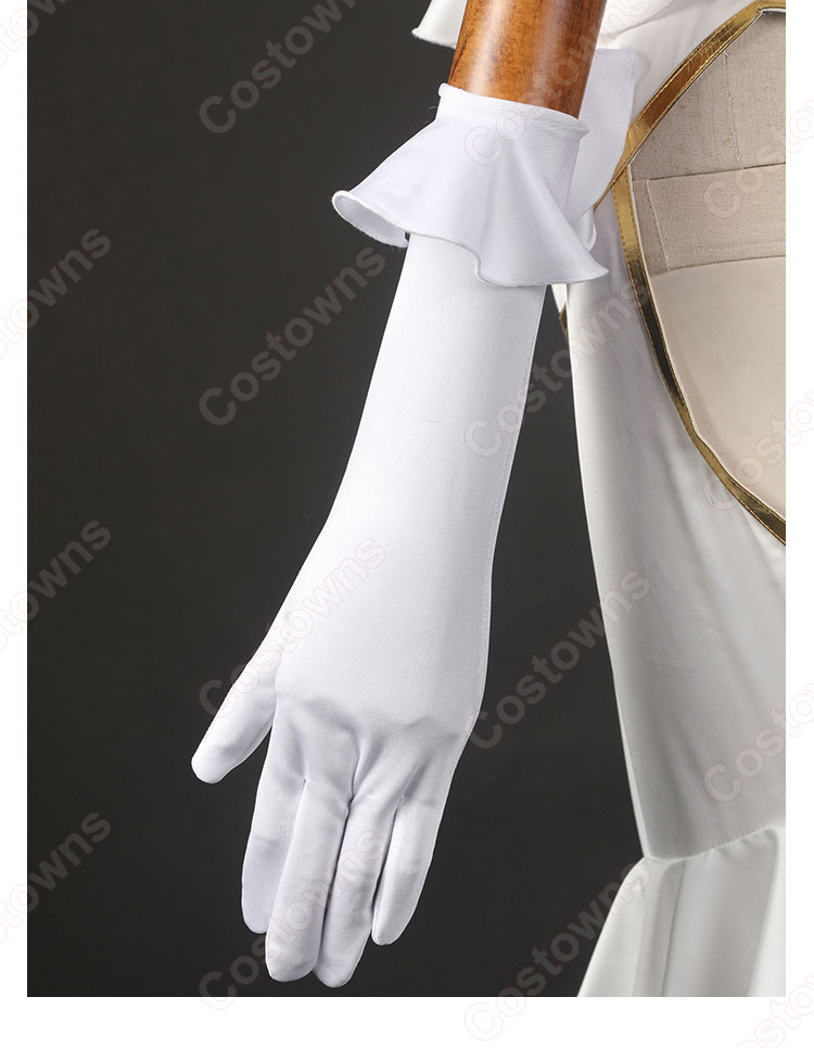 アルベド ドレス コスプレ衣装 TVアニメ オーバーロード 慈悲深き純白の悪魔 cosplay 仮装 変装-10