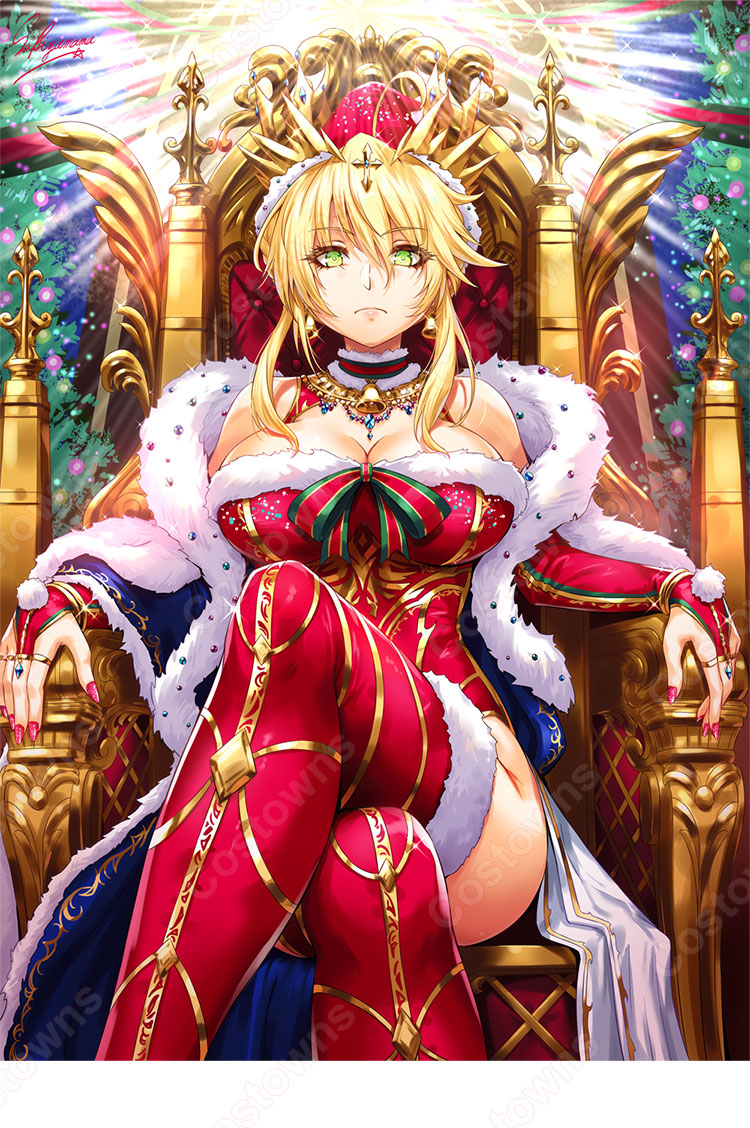 FGO サンタ獅子王 バニーガール コスプレ衣装 Fate/Grand Order アルトリア・ペンドラゴン アーサー王 クリスマス cosplay 仮装 変装-1