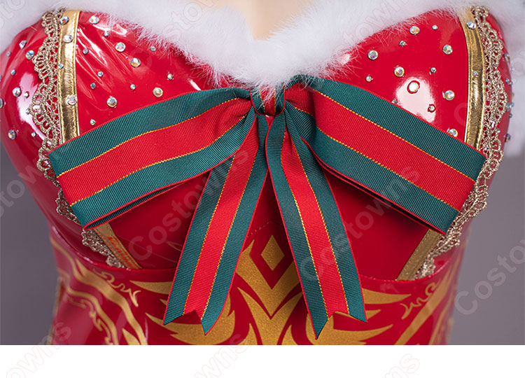 FGO サンタ獅子王 バニーガール コスプレ衣装 Fate/Grand Order アルトリア・ペンドラゴン アーサー王 クリスマス cosplay 仮装 変装-11