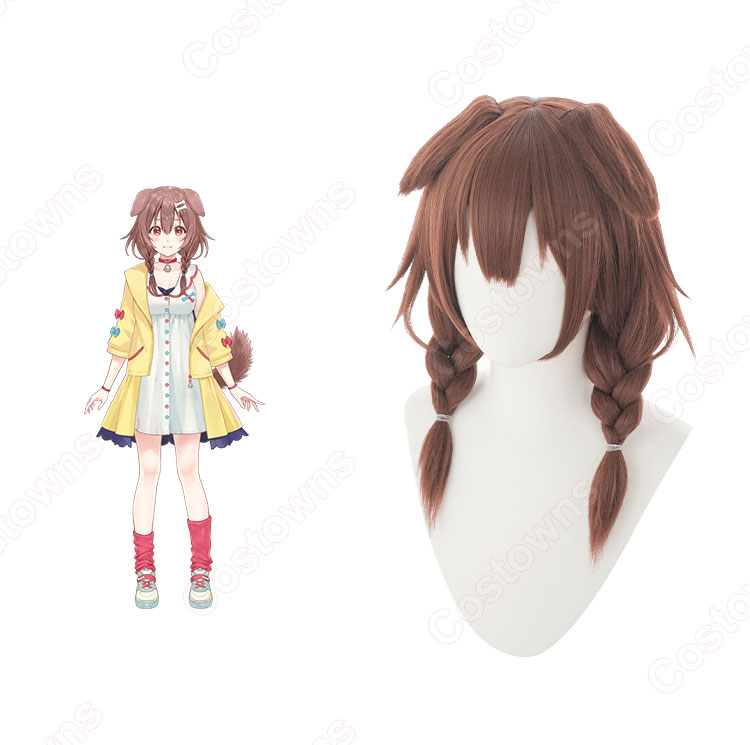Vtuber 戌神ころね コスプレウィッグ hololive(ホロライブ) 耐熱かつら cosplay wig 通販-2