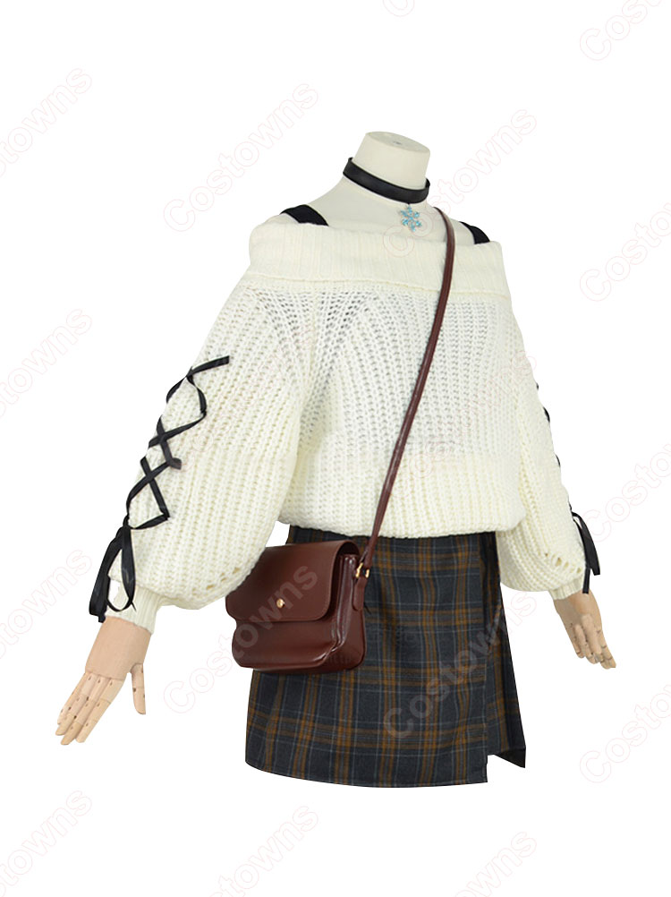 VTuber 白銀ノエル 私服衣装 コスプレ衣装 hololive(ホロライブ) 3期生 cosplay 仮装 変装-3