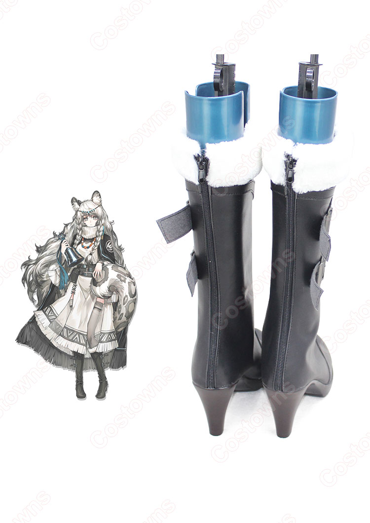アークナイツ プラマニクス コスプレ靴 ゲーム イェラグ 巫女 コスプレ シューズ コスプレ用 道具-5