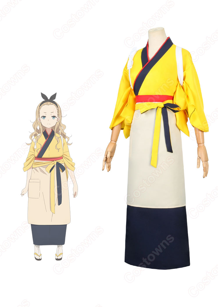 クルミ 喫茶リコリコ 制服 コスプレ衣装 リコリス・リコイル 和服 cosplay 仮装 変装-2