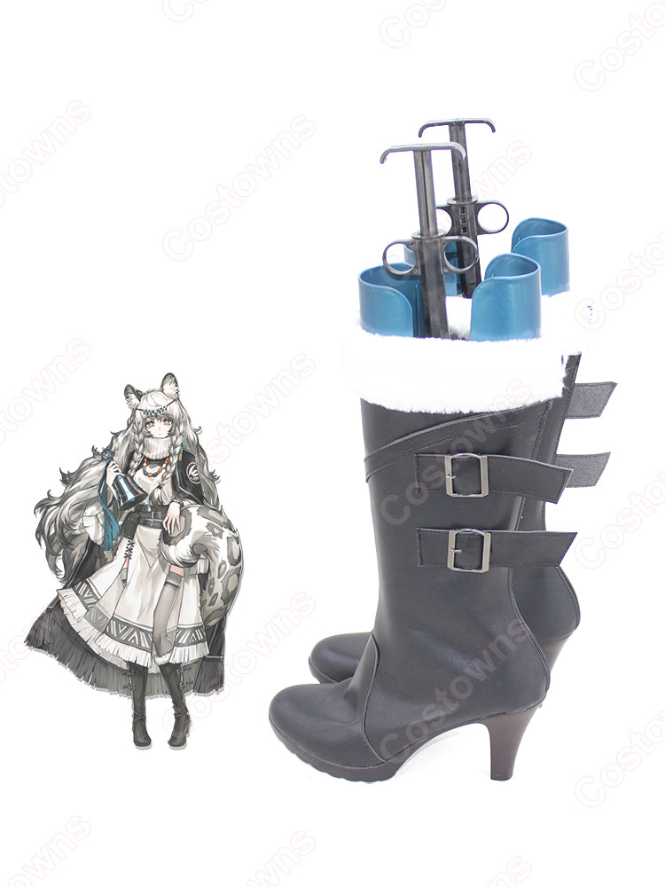 アークナイツ プラマニクス コスプレ靴 ゲーム イェラグ 巫女 コスプレ シューズ コスプレ用 道具-4