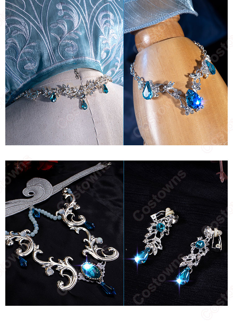 アイデンティティⅤ 血の女王(マリー) 夜の潮 コスプレ衣装 『IdentityV 第五人格』 ハンター cosplay 仮装 変装-6