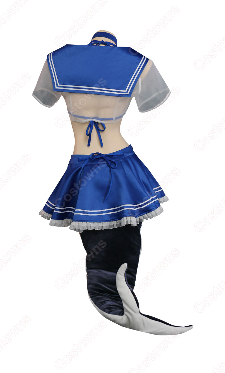 高品質 vtuber シャチ 変装 仮装 制服 セーラー服 コスプレ衣装 shylily レッグウェア