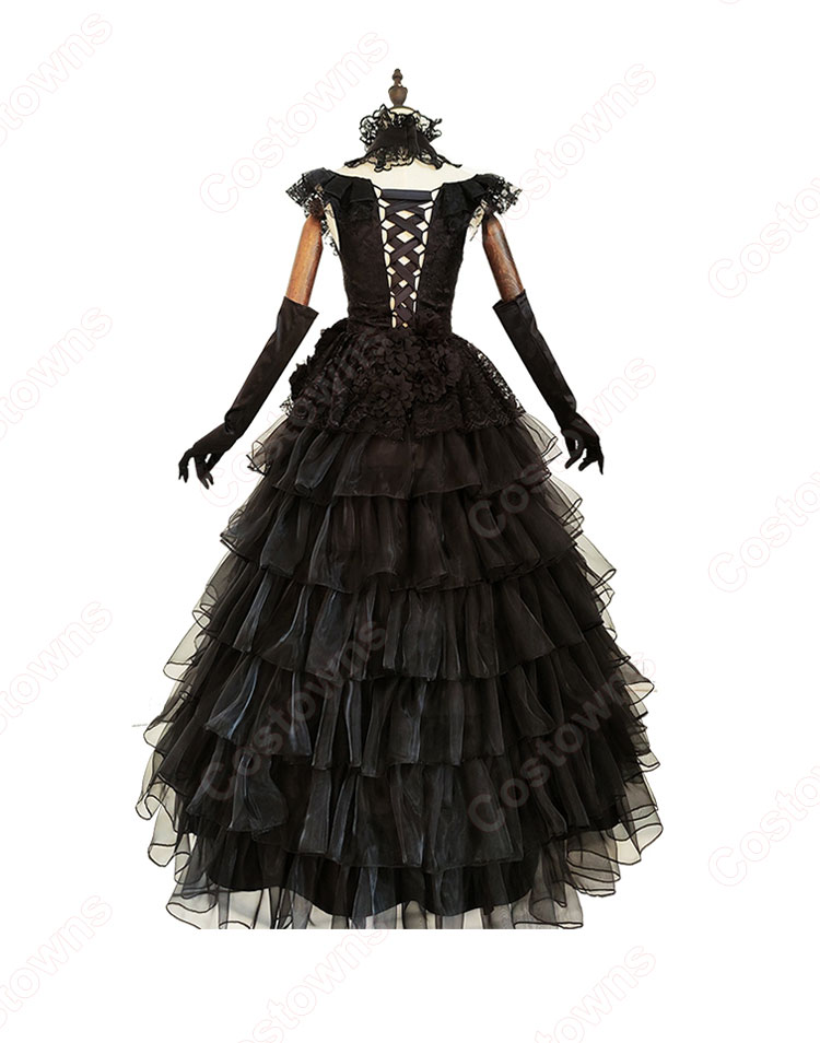 【メーカー包装済】 初音ミク 黒 ウェディングドレス コスプレ衣装 黒ドレスver. 秘 コスプレ衣装