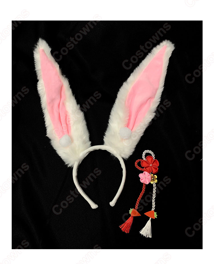 hololive（ホロライブ） 兎田ぺこら 正月衣装 コスプレ衣装 VTuber 2020正月新衣装cosplay 仮装 変装-6