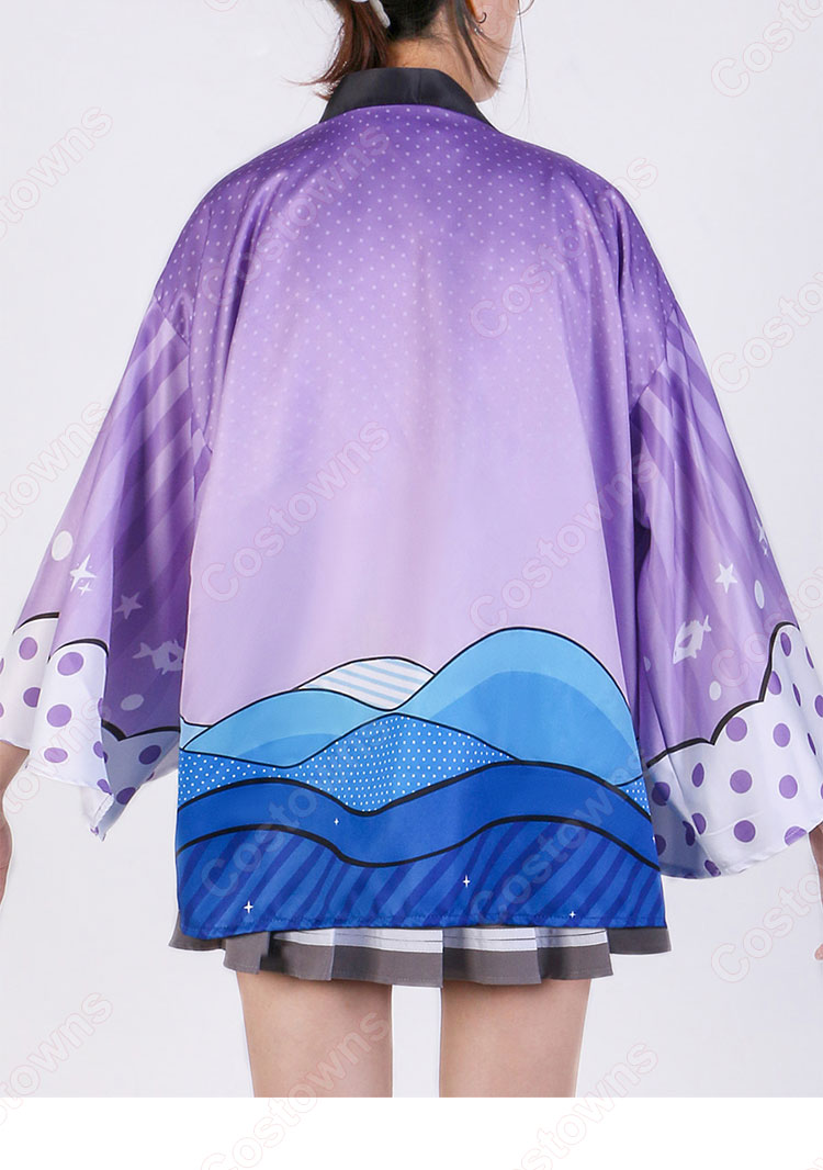 スクフェス Aqours 羽織 輝け!Aqoursぬまづフェスティバル in よみうりランド コスプレ衣装 『ラブライブ! スクールアイドルフェスティバル』 高海千歌 桜内梨子 松浦果南 黒澤ダイヤ 渡辺曜 津島善子 国木田花丸 小原鞠莉 黒澤ルビィ cosplay 仮装 変装-2