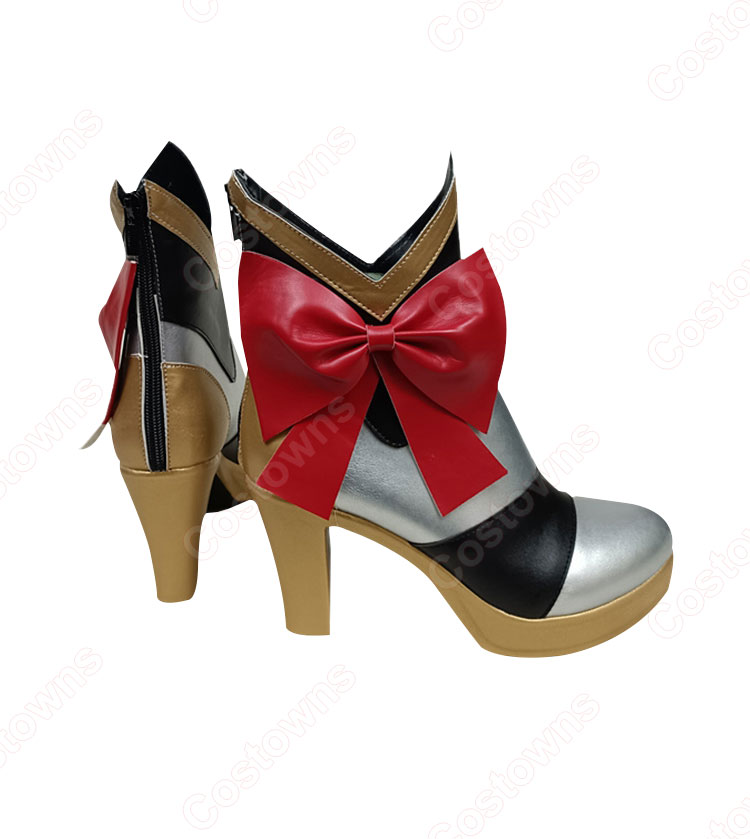 原神 ノエル コスプレ靴 モンド 西風騎士団 メイド コスプレ シューズ /ハイヒール コスプレ用 道具-4