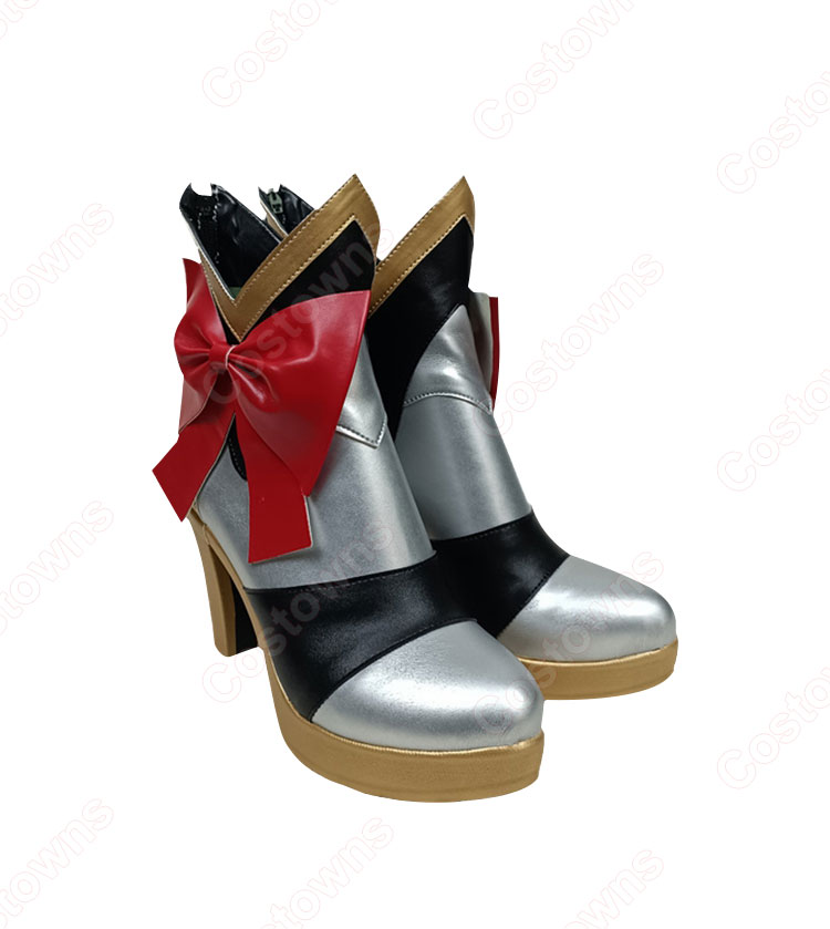 原神 ノエル コスプレ靴 モンド 西風騎士団 メイド コスプレ シューズ /ハイヒール コスプレ用 道具-2