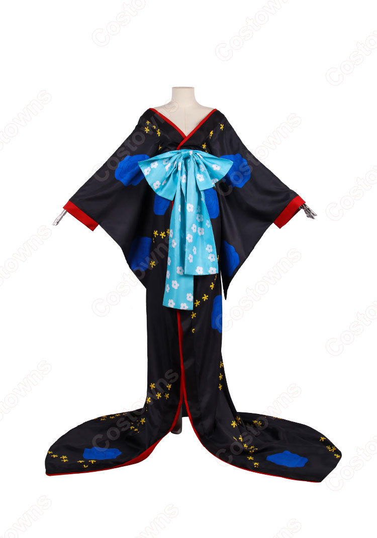 ワンピース ブラックマリア 着物 コスプレ衣装 『ONE PIECE』 百獣海賊団 cosplay 仮装 変装-1