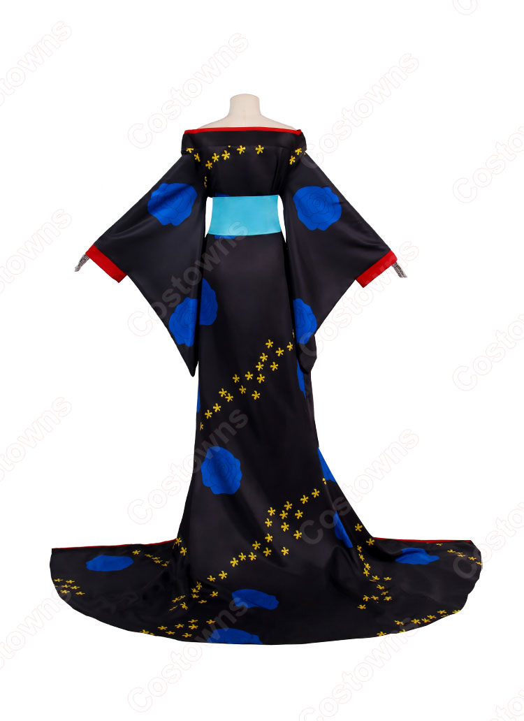 ワンピース ブラックマリア 着物 コスプレ衣装 『ONE PIECE』 百獣海賊団 cosplay 仮装 変装-3