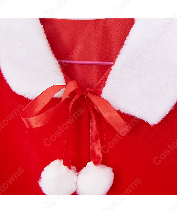 クリスマス マント サンタ 赤 マント ハロウィン 仮装 柔らかい コスプレ衣装 大人子供 通用 かわいい イベント仮装 パーティー 発表会 学園祭 文化祭 演出服 日常着-3