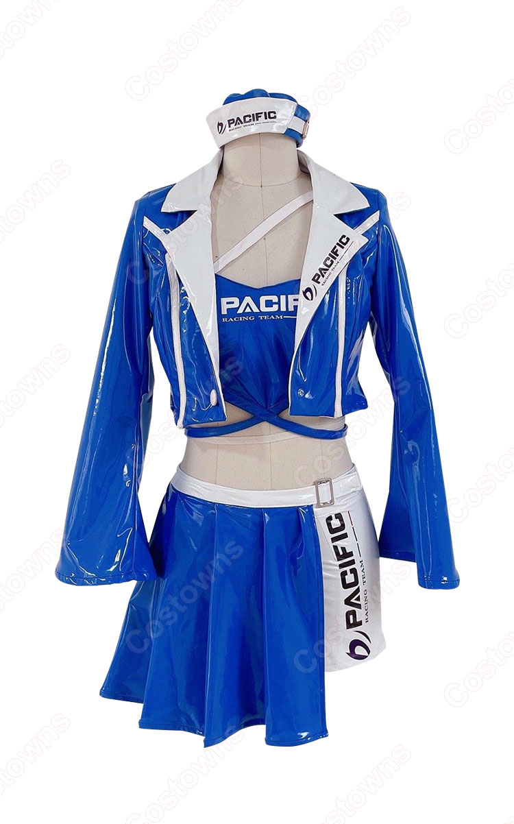 ホロライブ レースクイーン衣装 パシフィック×ホロライブレーシングプロジェクト コスプレ衣装 VTuber PACIFIC RACING TEAM ×  hololive cosplay 仮装 変装 オーダメイド可（この商品に関連する動画）
