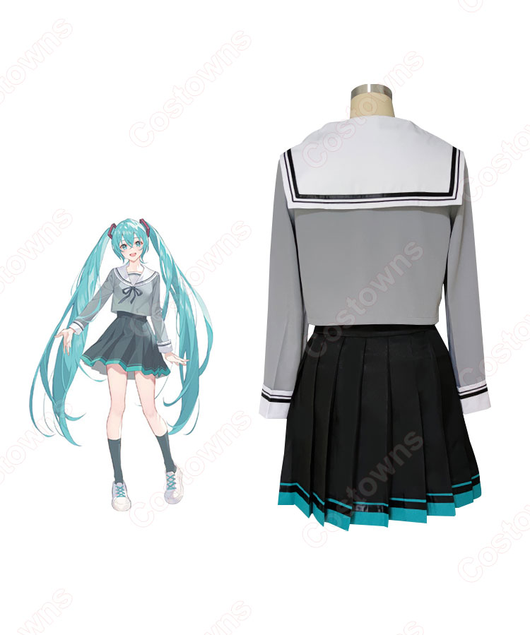 初音ミク　セーラー服　グレー　青薔薇　ベリー衣装　KAITO 纏め売り 初音ミク セーラー服 グレー 青薔薇 ベリー衣装 KAITO 纏め売り
