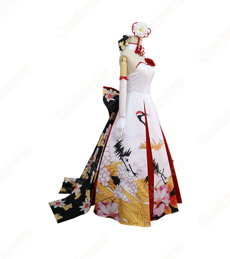 FGO アルトリア・ペンドラゴン セイバー 着物ドレス コスプレ衣装 『Fate/Grand Order』 アーサー王 花嫁 cosplay 仮装 変装-3