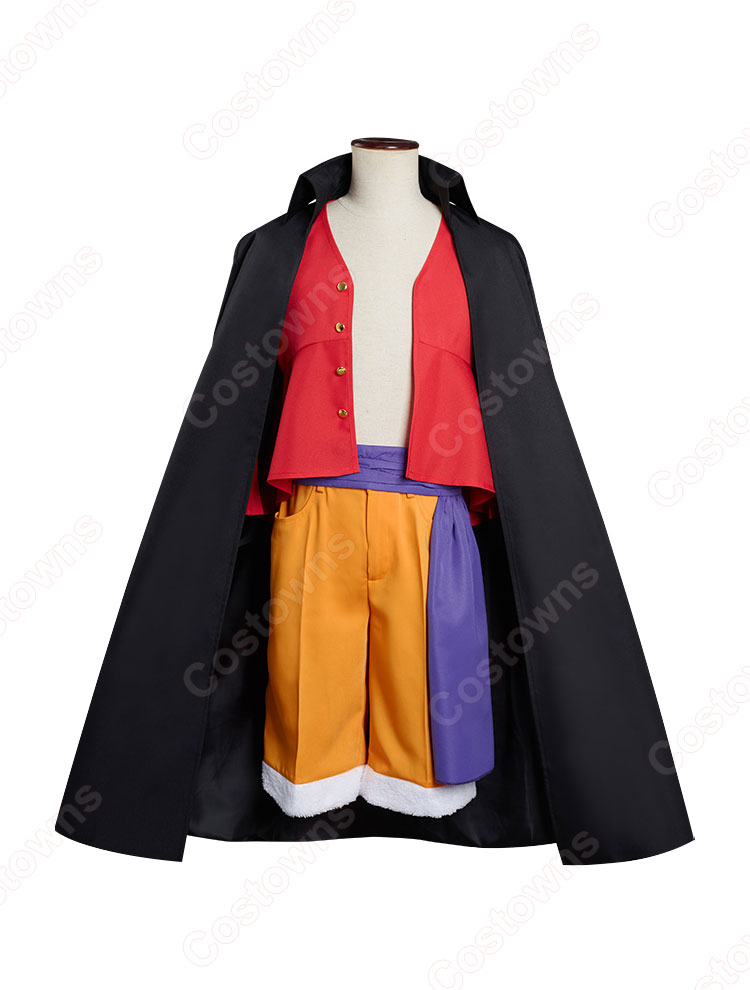 ワンピ ワノ国編 鬼ヶ島 モンキー・D・ルフィ コスプレ衣装 『ワンピース バウンティラッシュ』 麦わらの一味船長 cosplay 仮装 変装-2